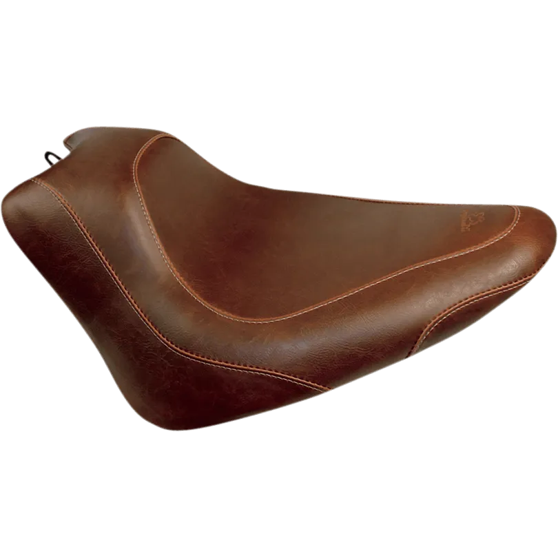Mustang 76764 Wide Tripper Solo Seat - Smooth - Brown