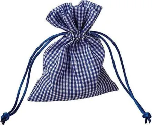Navy Blue Gingham Favor Bag (1 dz)