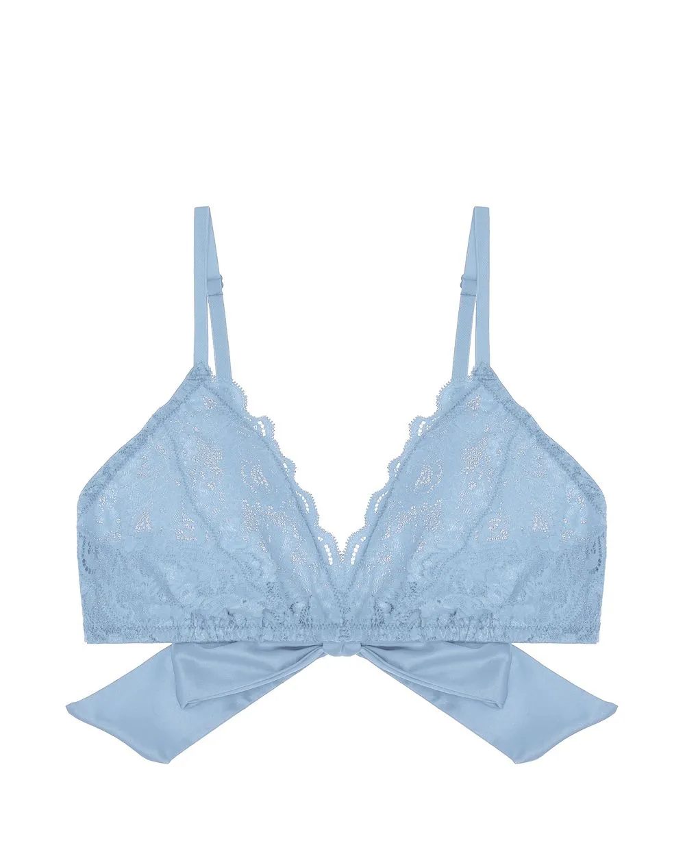 Never Say Never Tie Me Up Triangle Bralette