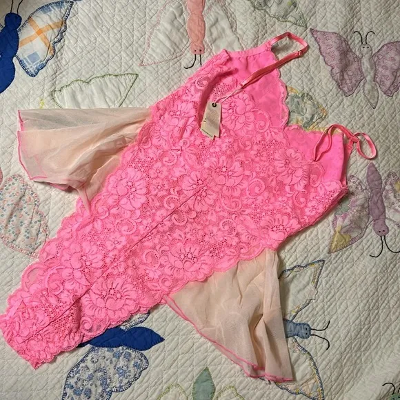 NWT Maid To Wear Bodysuit In Rose Quartz