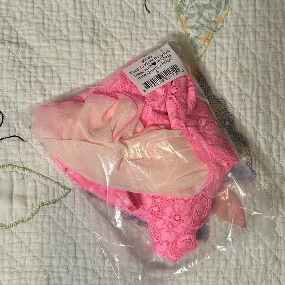 NWT Maid To Wear Bodysuit In Rose Quartz