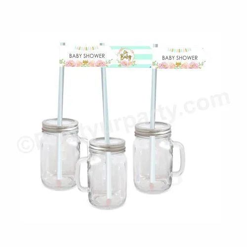 Oh Baby Theme Drink Straws