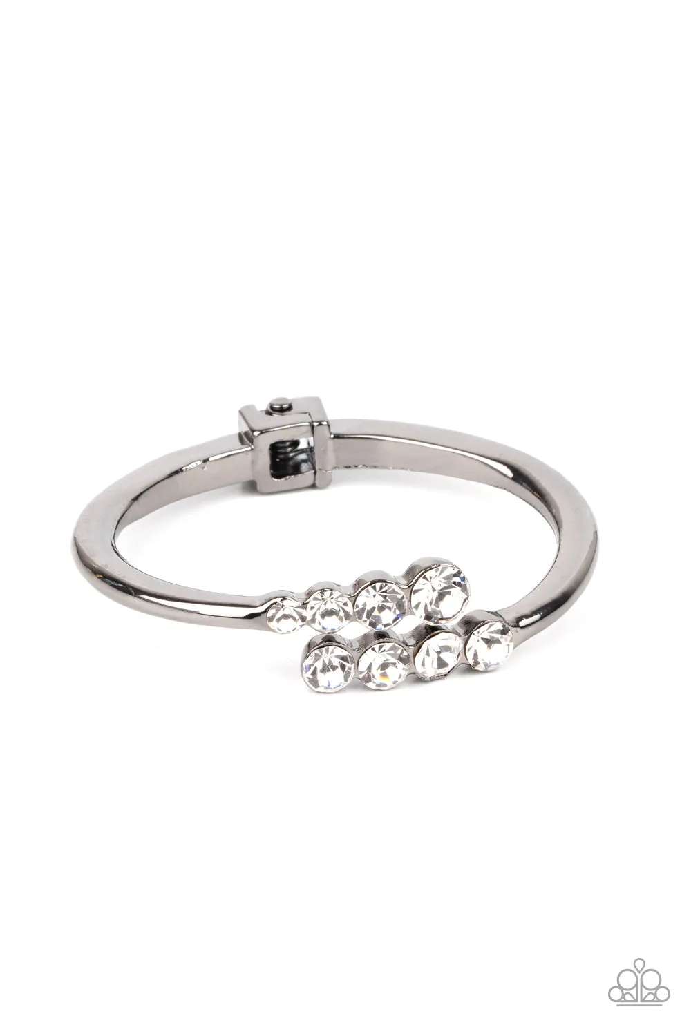 Paparazzi Defying Dazzle - Black Bracelet