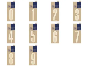 Papermania Bare Basics Adhesive Wooden Numbers (0 - 9) Decoration Crafts 10cm x 10