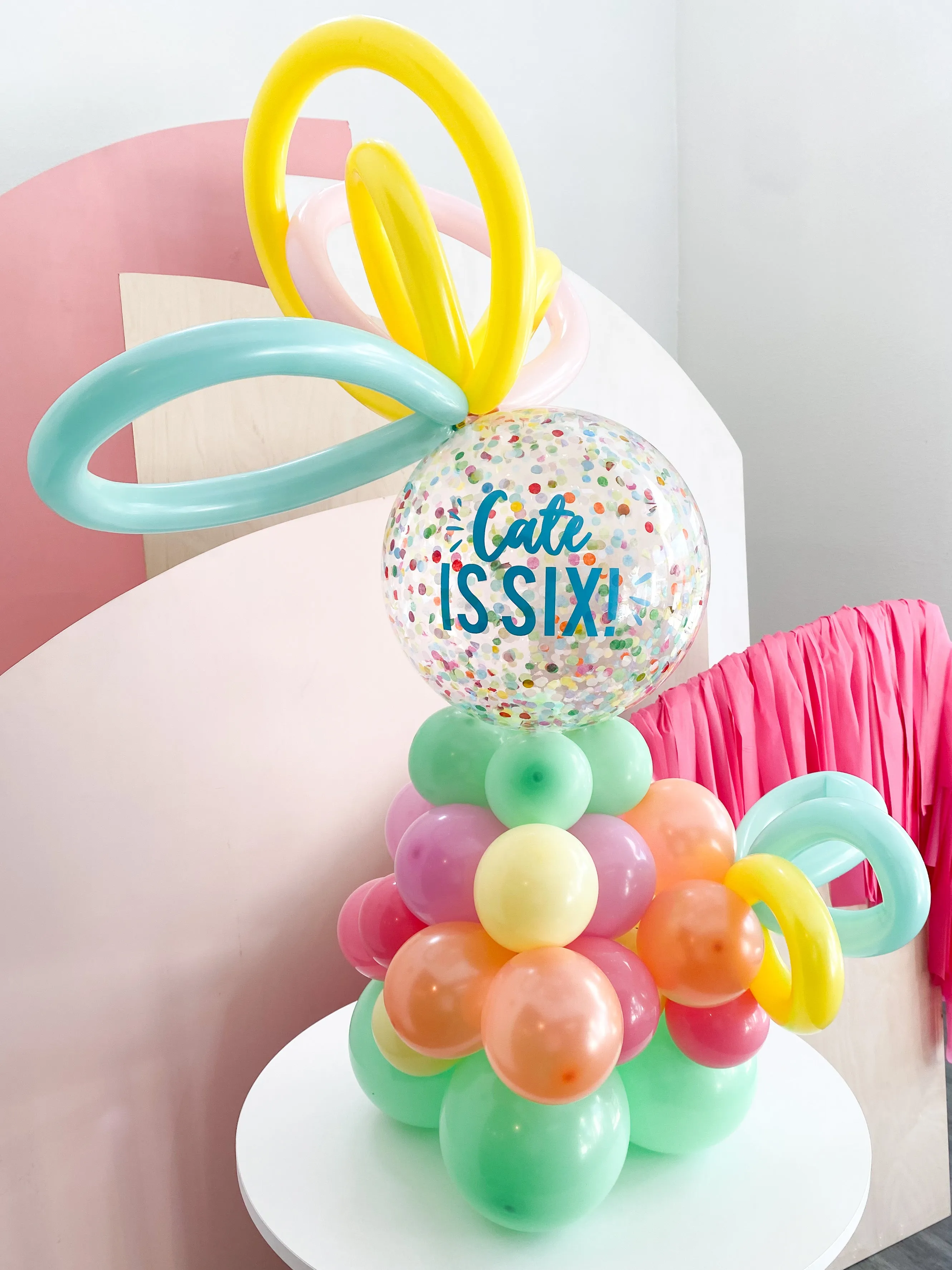 Pastel Confetti Centerpiece