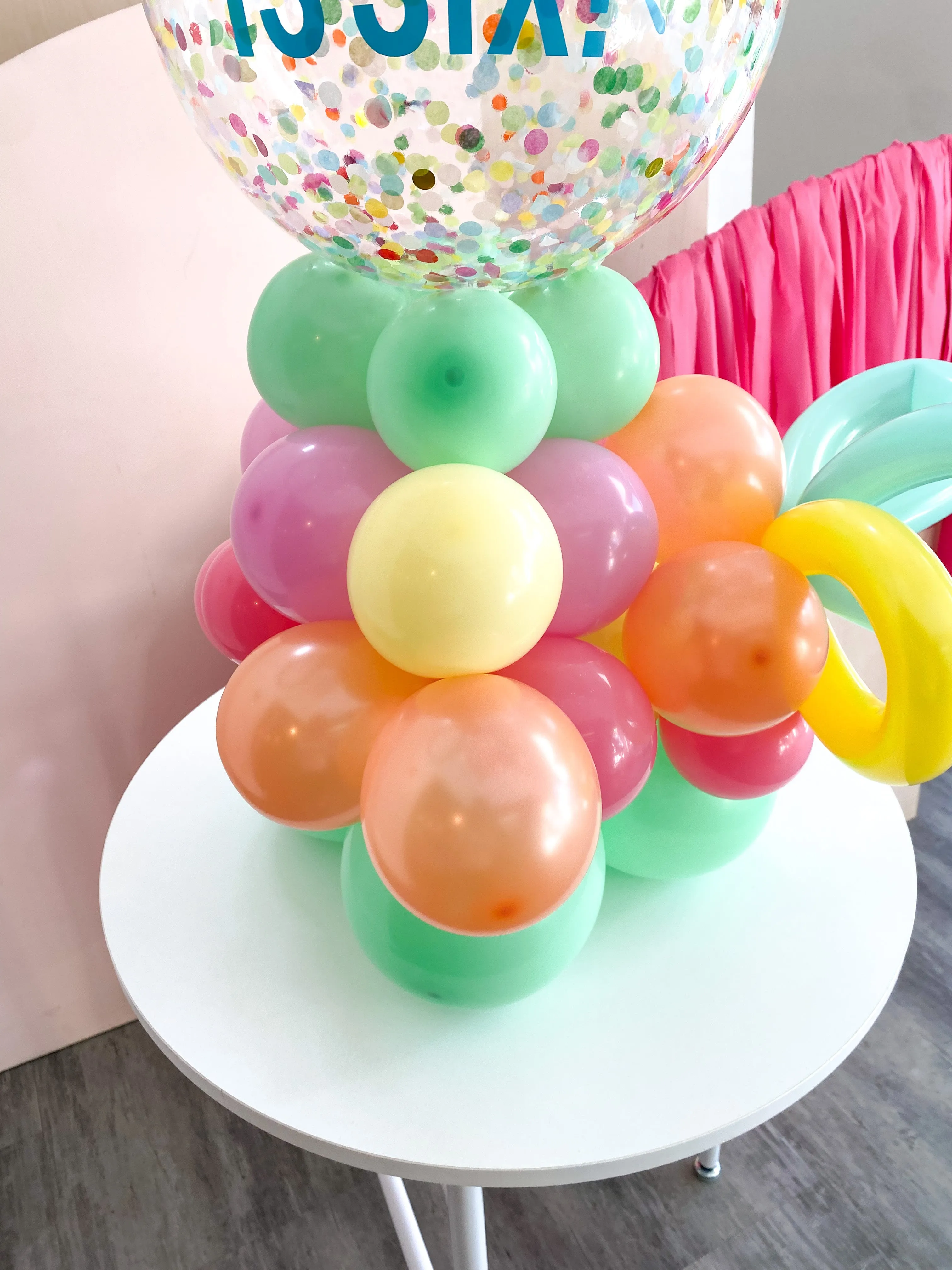Pastel Confetti Centerpiece