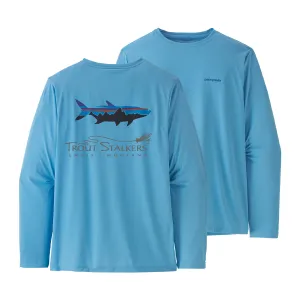 Patagonia MTS Logo L/S Cap Cool Daily Fish Graphic Shirt Fitz Roy Tarpon: Lago Blue