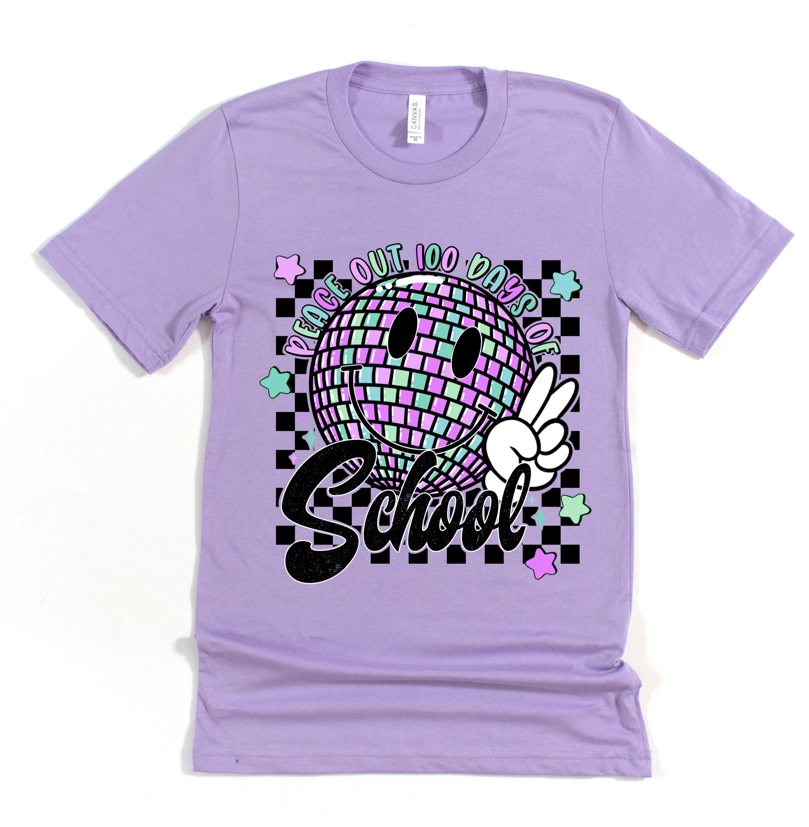 Peace Out 100 Days of School/ 100th Day of School Shirt -  School Tee/ Youth and Adult Sizing Available