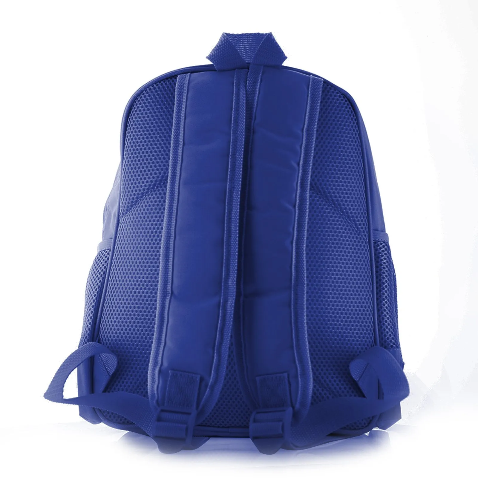 Personalised School Bag with Name and Orange Triceratops