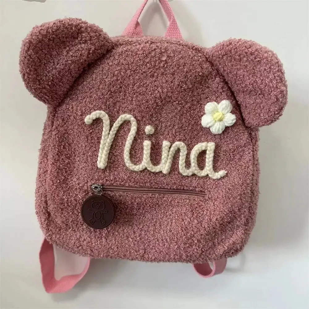 Personalized Kawaii Teddy Bear Backpack 🧸✨ - Custom Embroidered Kids' School Bag 🎒 - Perfect for Birthdays & Children's Day Gifts! 🎉🌟
