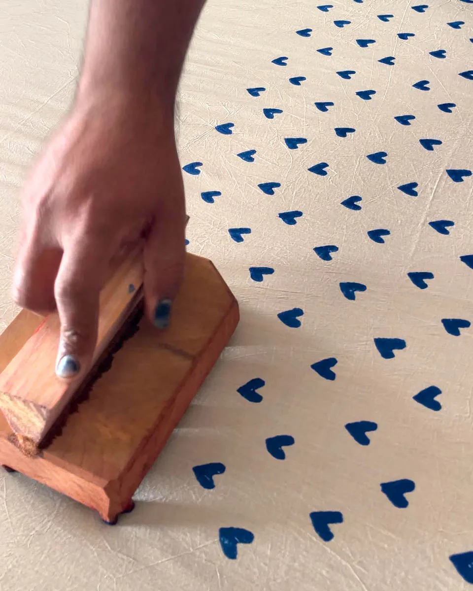 Phir Le Aya Dil Handblock Printed Cotton Saree