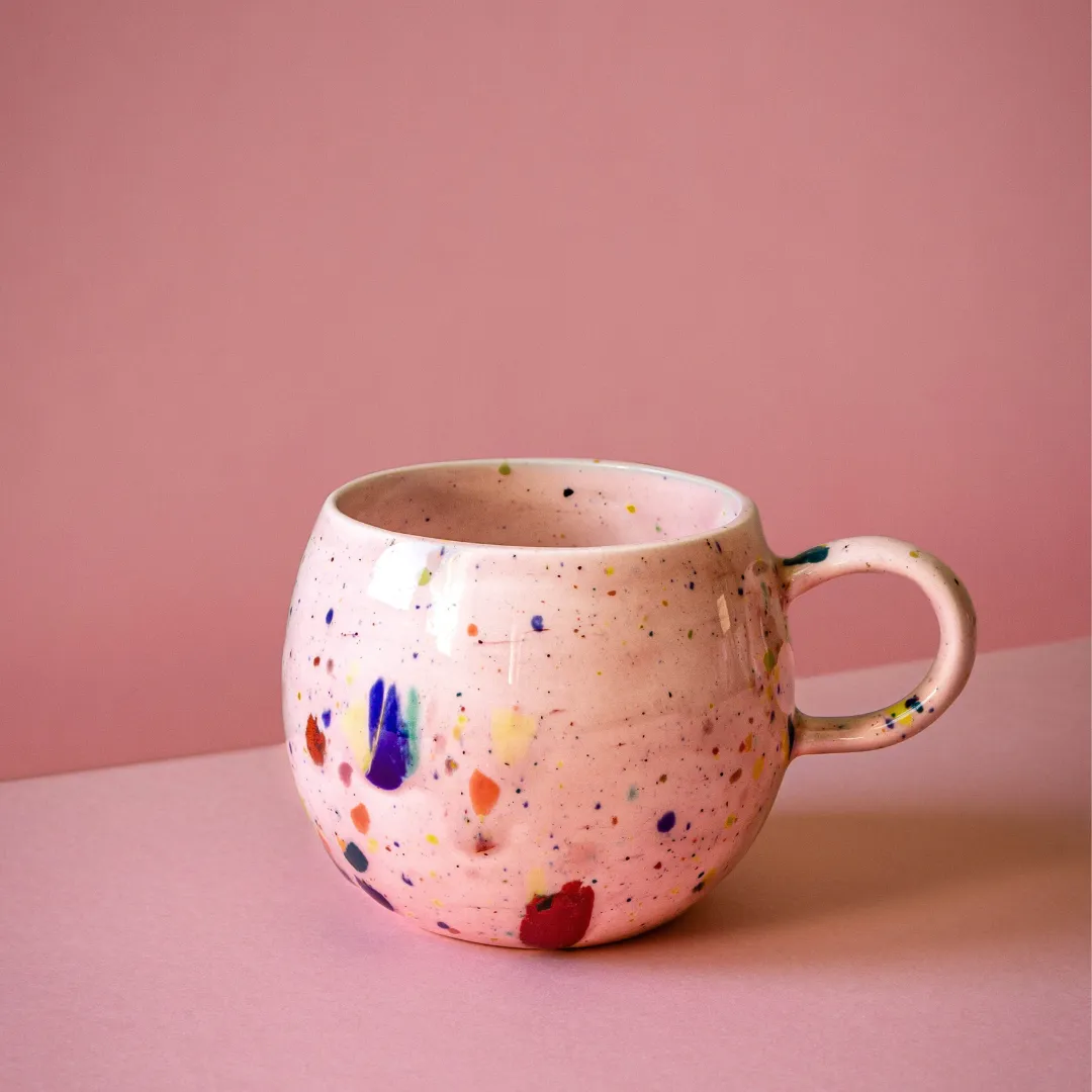 Pink Party Ball Mug 16oz