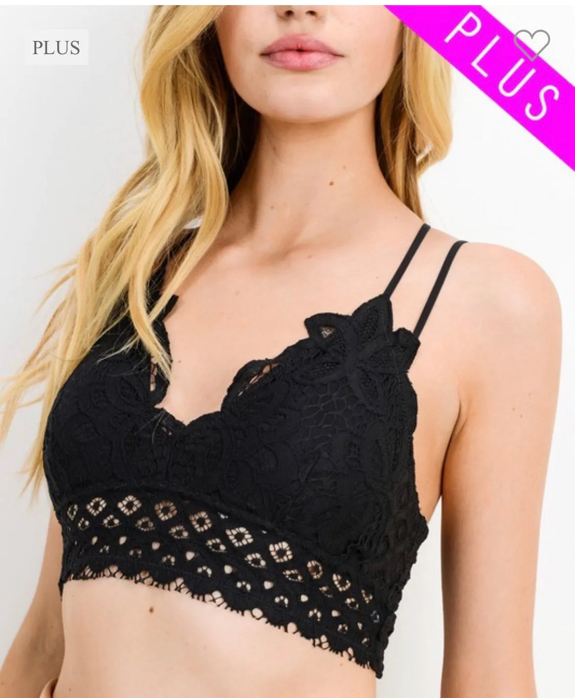 Plus Size Luxy Lace Bralette