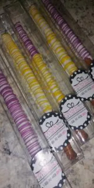 Pretzel Rods - Chocolate Covered/Dipped (Pastels)