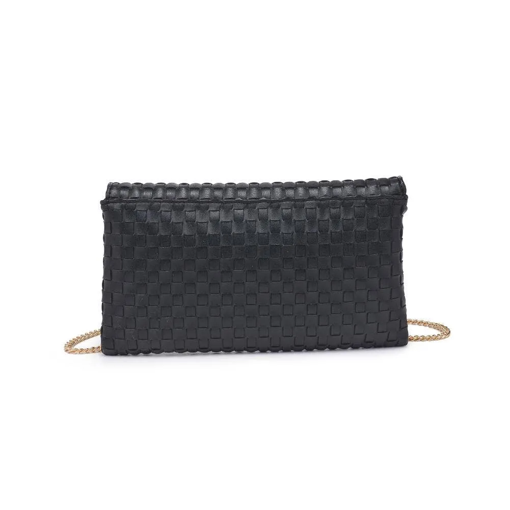 Priscilla Woven Clutch: Nude