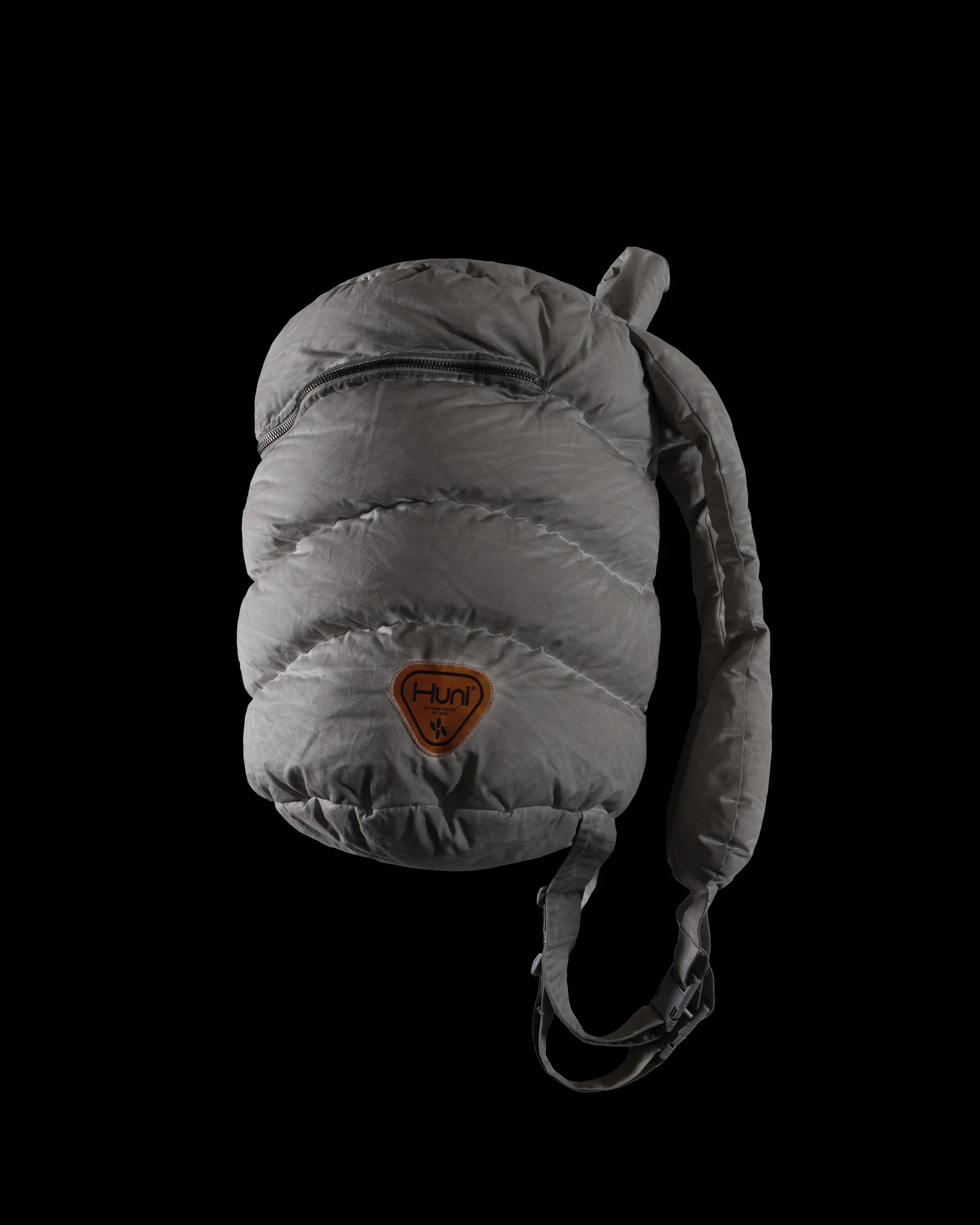 Puffer Backpack - "Light Grey"