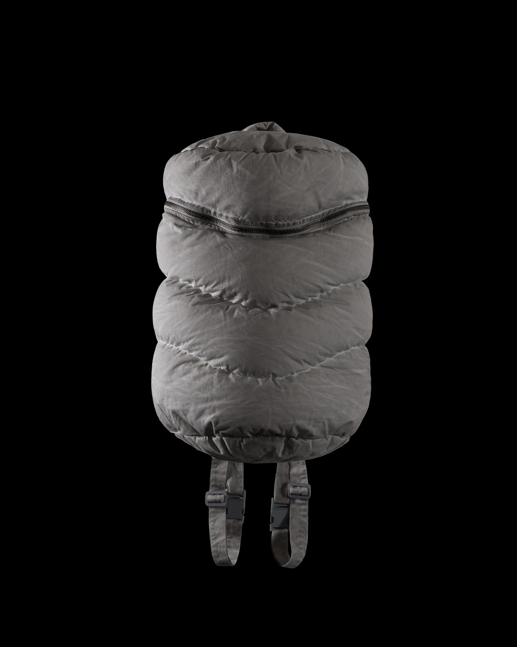Puffer Backpack - "Light Grey"