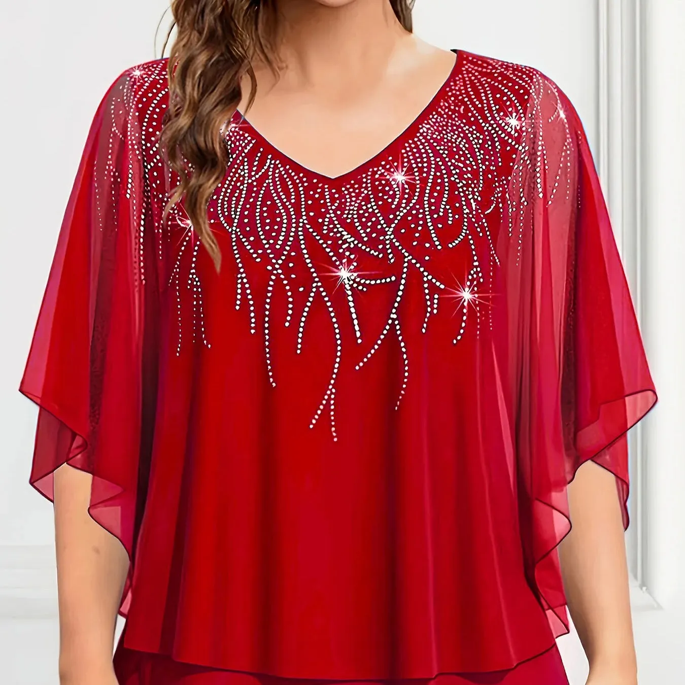Radiance Flow Plus Size Blouse