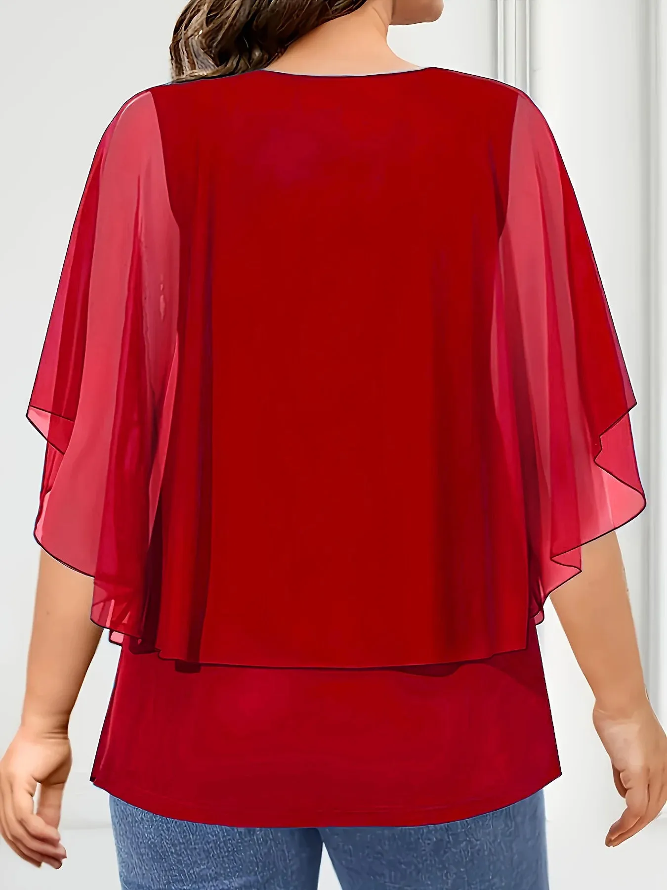 Radiance Flow Plus Size Blouse
