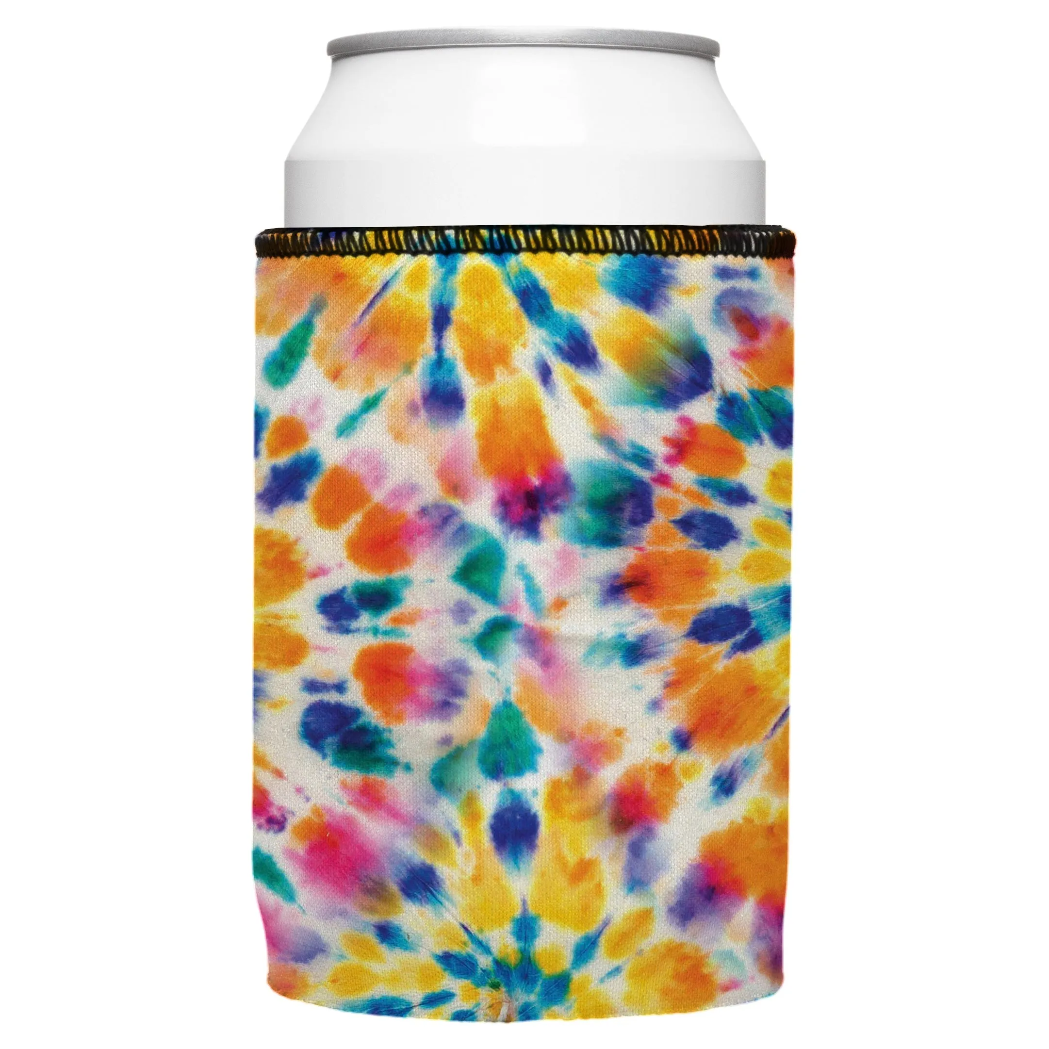 Rainbow Spiral Tie-Dye Stubby Cooler - Standard