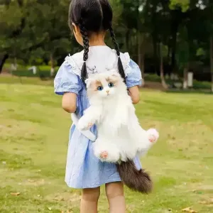 Realistic Mini Cat Shaped Backpack