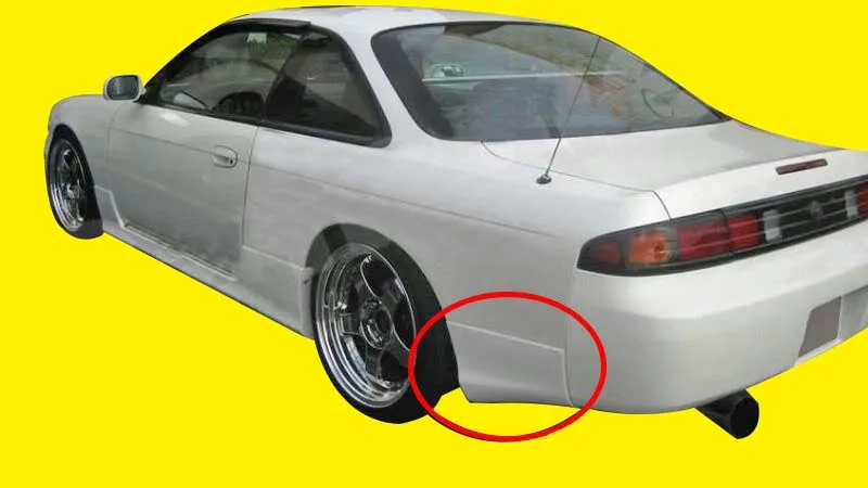 Rear Bumper Side Skirt Valance Lip Fit For Silvia S14 Zenki 200SX 240SX 95-96