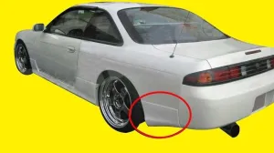 Rear Bumper Skirt Valance Lip Pod For Nissan Silvia S14 Zenki 200 240SX 95-96
