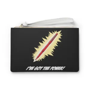 Red Pen Power Clutch Bag