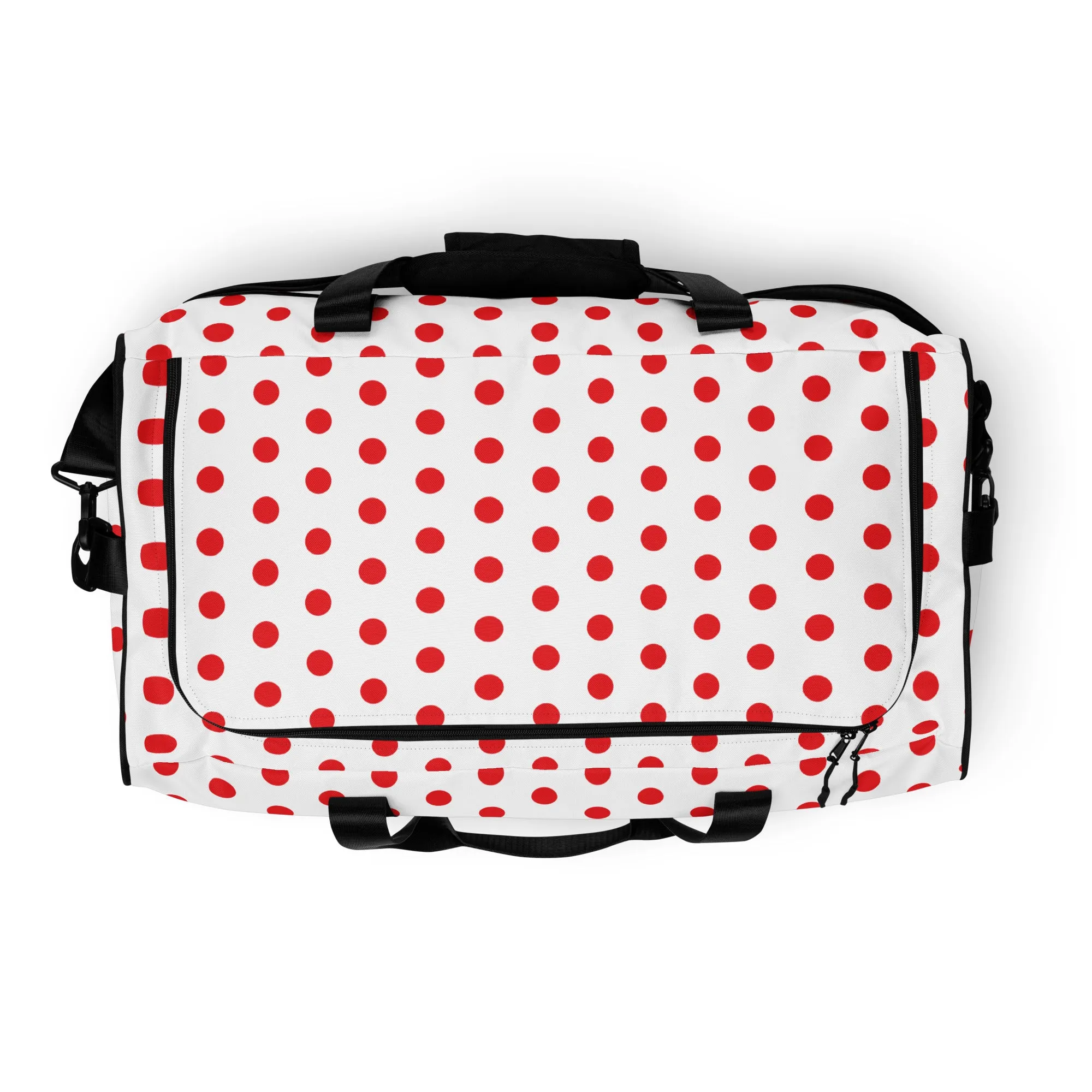 Red Polkadot - Inspired By Harry Styles - Sustainably Made Duffle bag