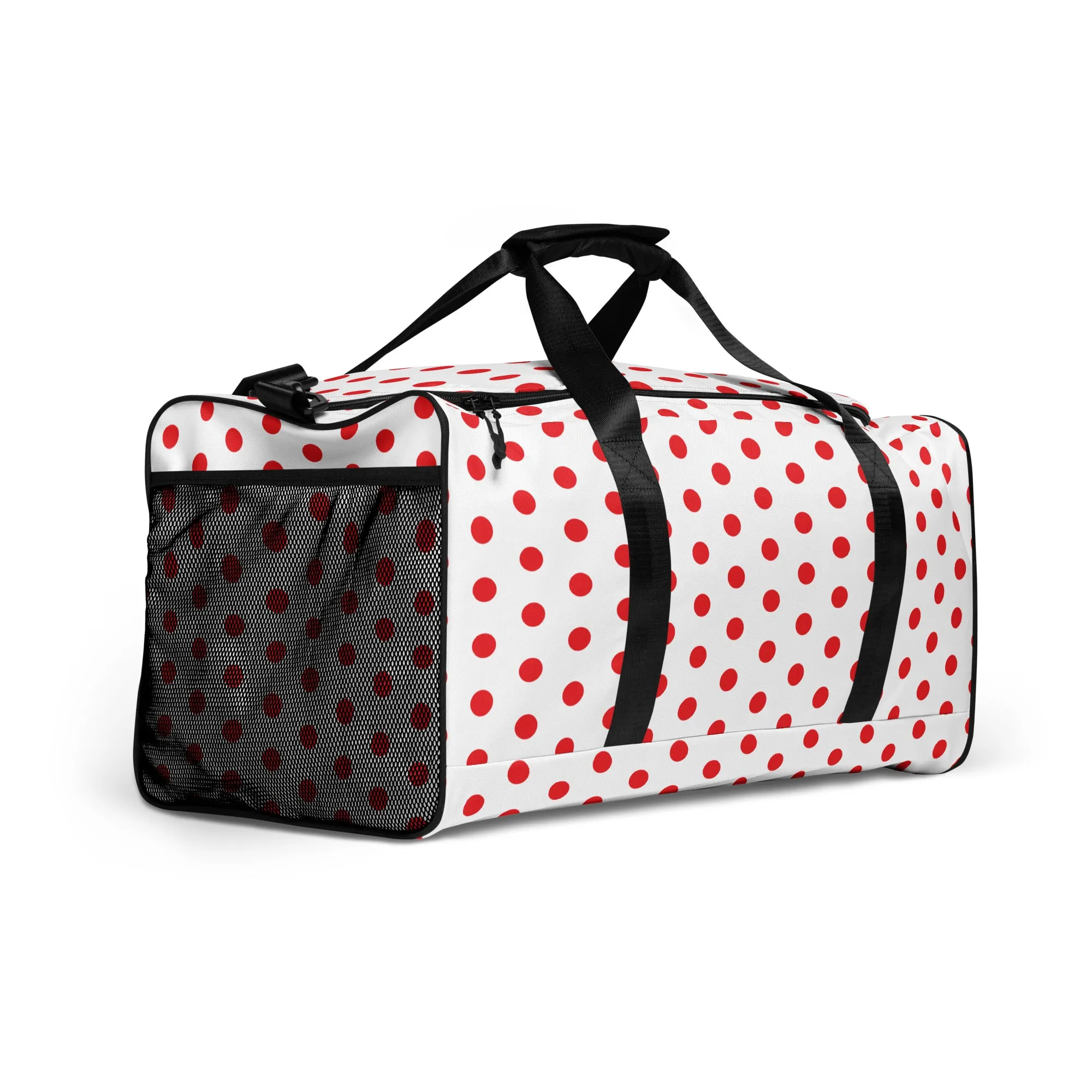 Red Polkadot - Inspired By Harry Styles - Sustainably Made Duffle bag