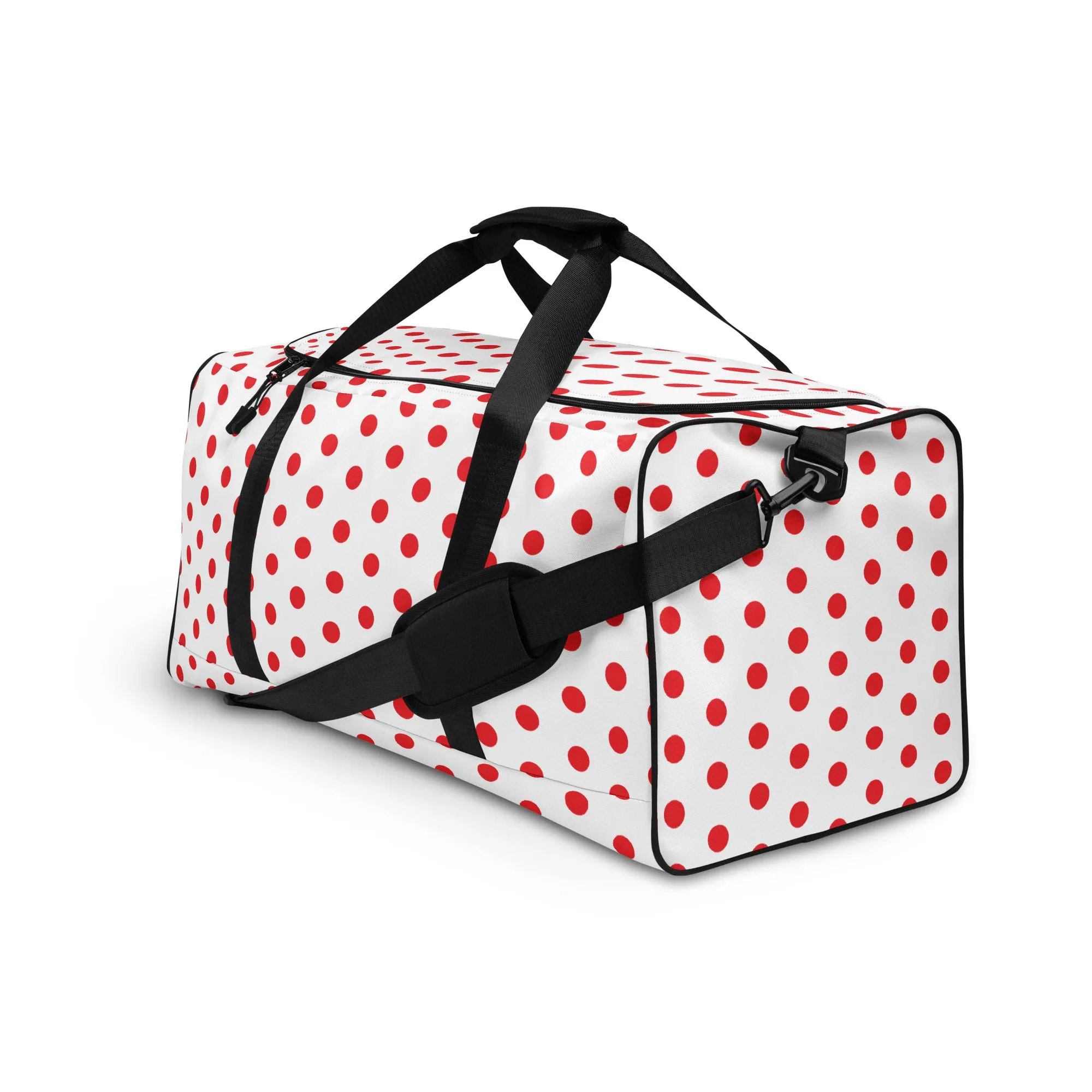 Red Polkadot - Inspired By Harry Styles - Sustainably Made Duffle bag