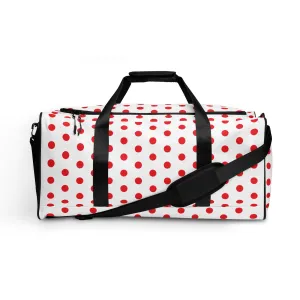 Red Polkadot - Inspired By Harry Styles - Sustainably Made Duffle bag