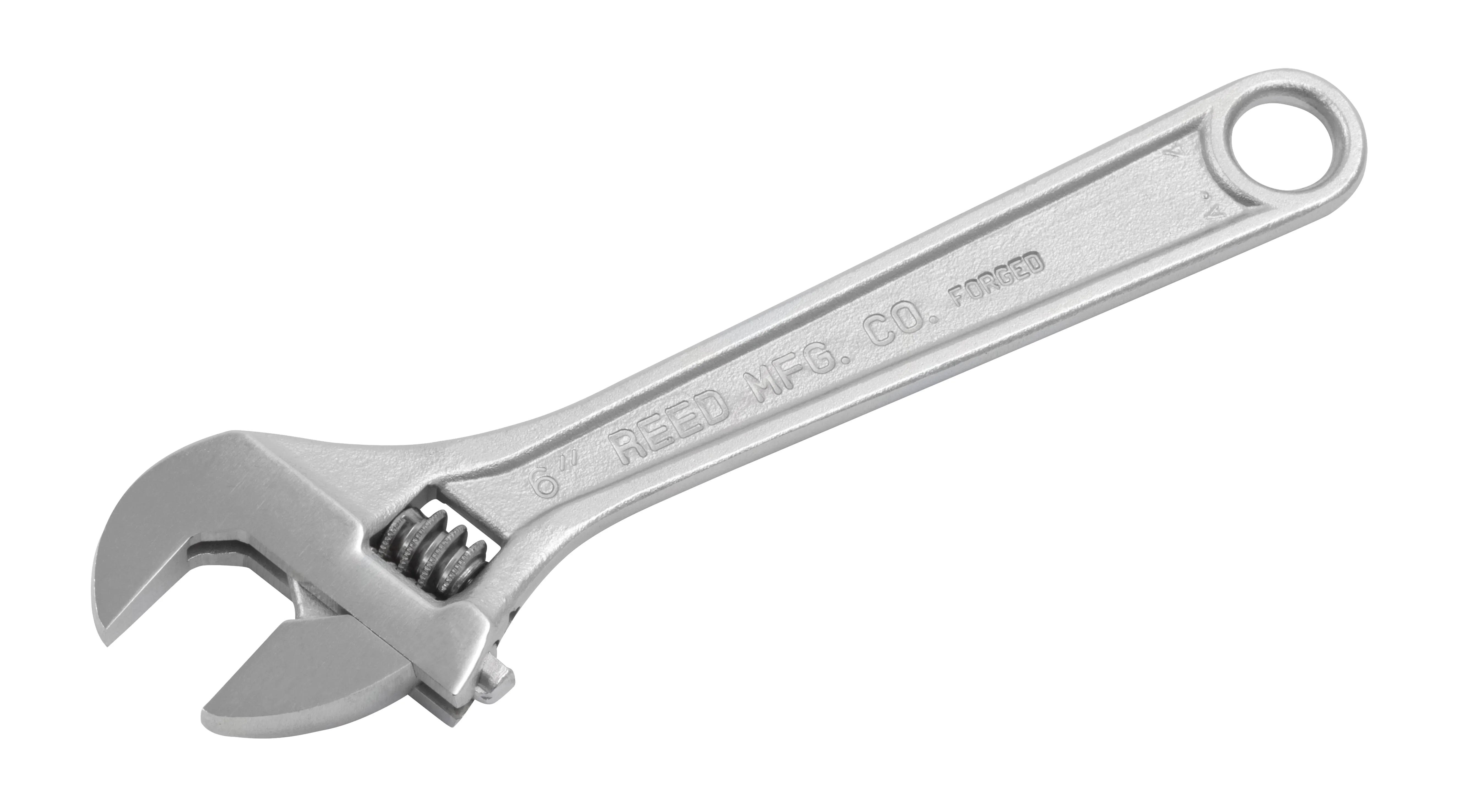 REED CW6 6-Inch Adjustable Wrench, Chrome