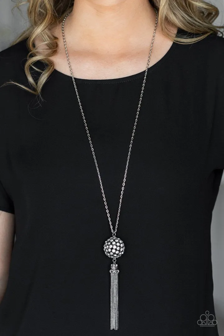 Rhinestone Revolution White Paparazzi Necklace