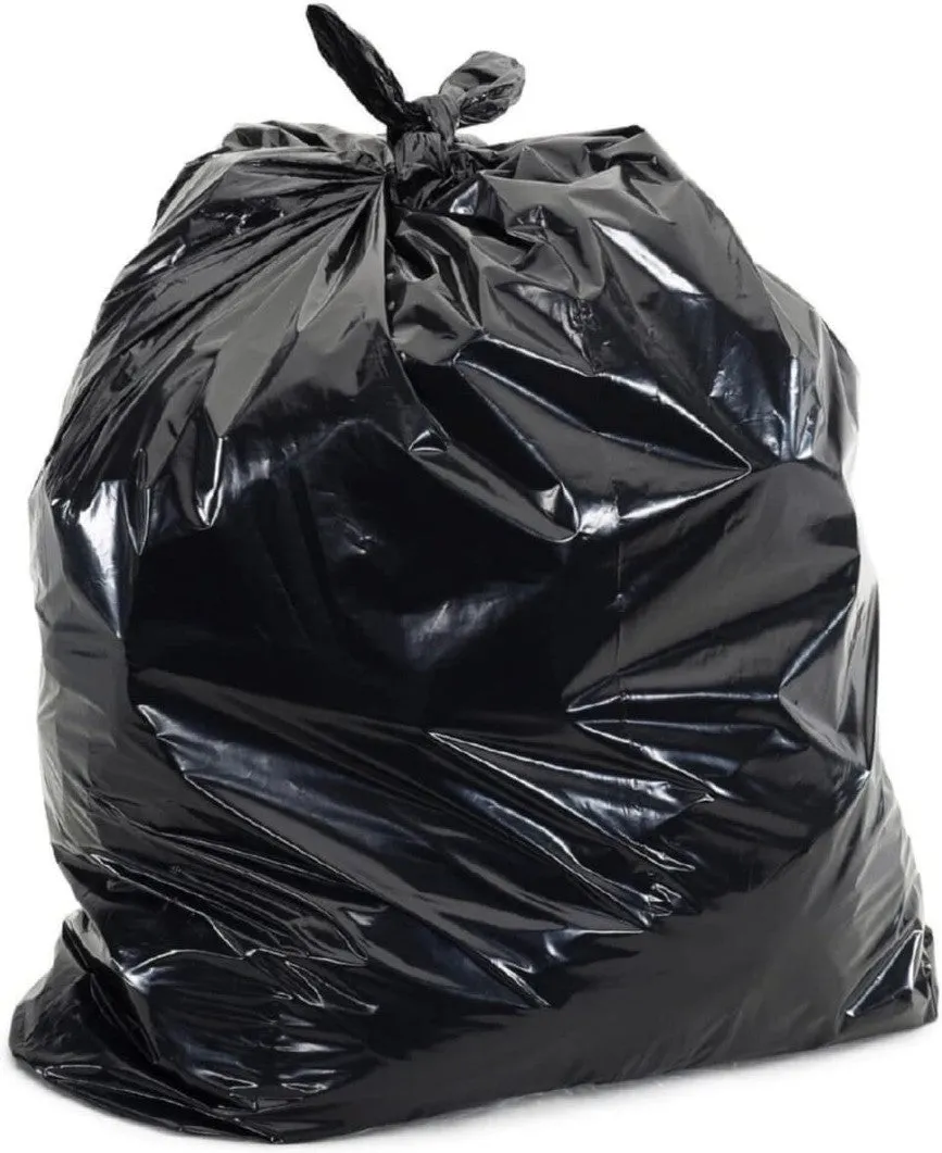 RiteSource - 24" x 22" Black Utility Garbage Bag, 500Bg/Cs - 2422U