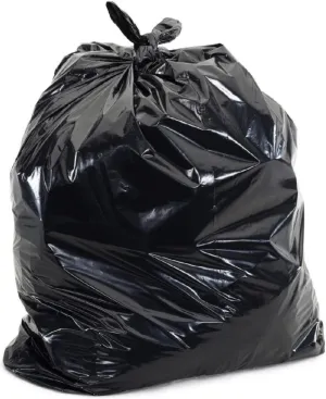 RiteSource - 24" x 22" Black Utility Garbage Bag, 500Bg/Cs - 2422U