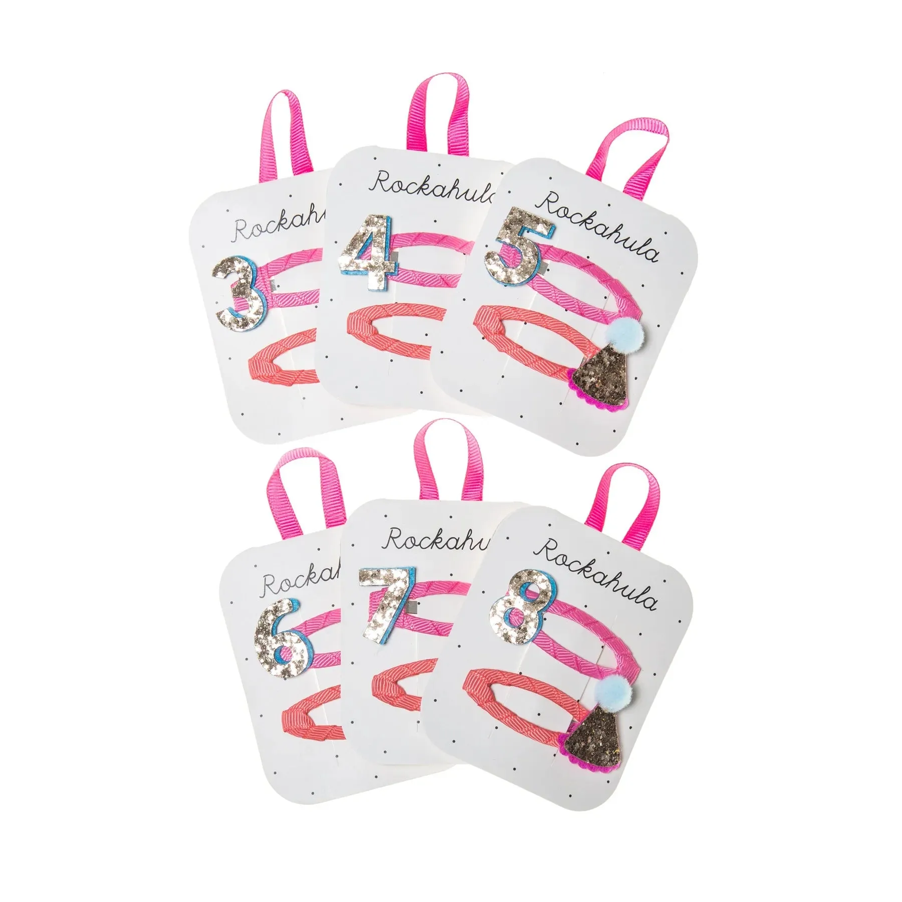 Rockahula Kids Birthday Age Glitter Clips