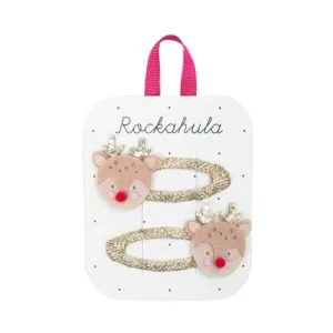 Rockahula Little Reindeer Christmas Hair Clips