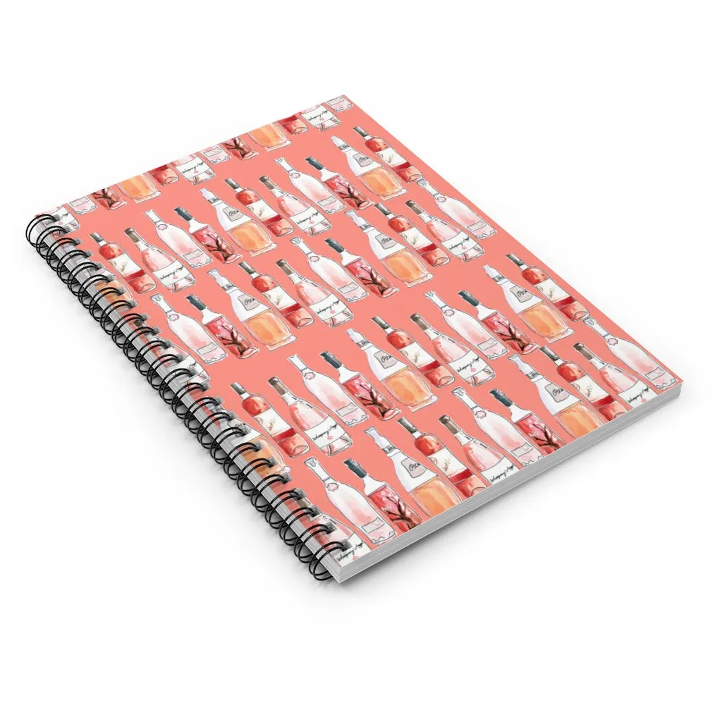 Rosé Day Spiral Notebook - Ruled Line