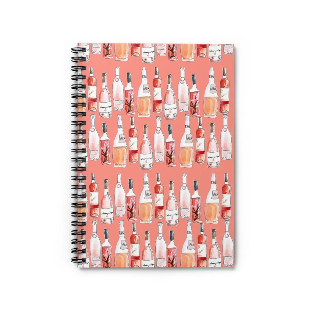 Rosé Day Spiral Notebook - Ruled Line