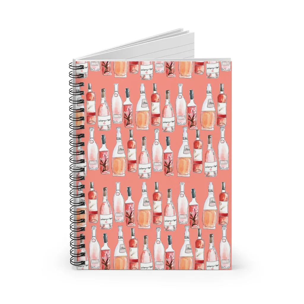 Rosé Day Spiral Notebook - Ruled Line