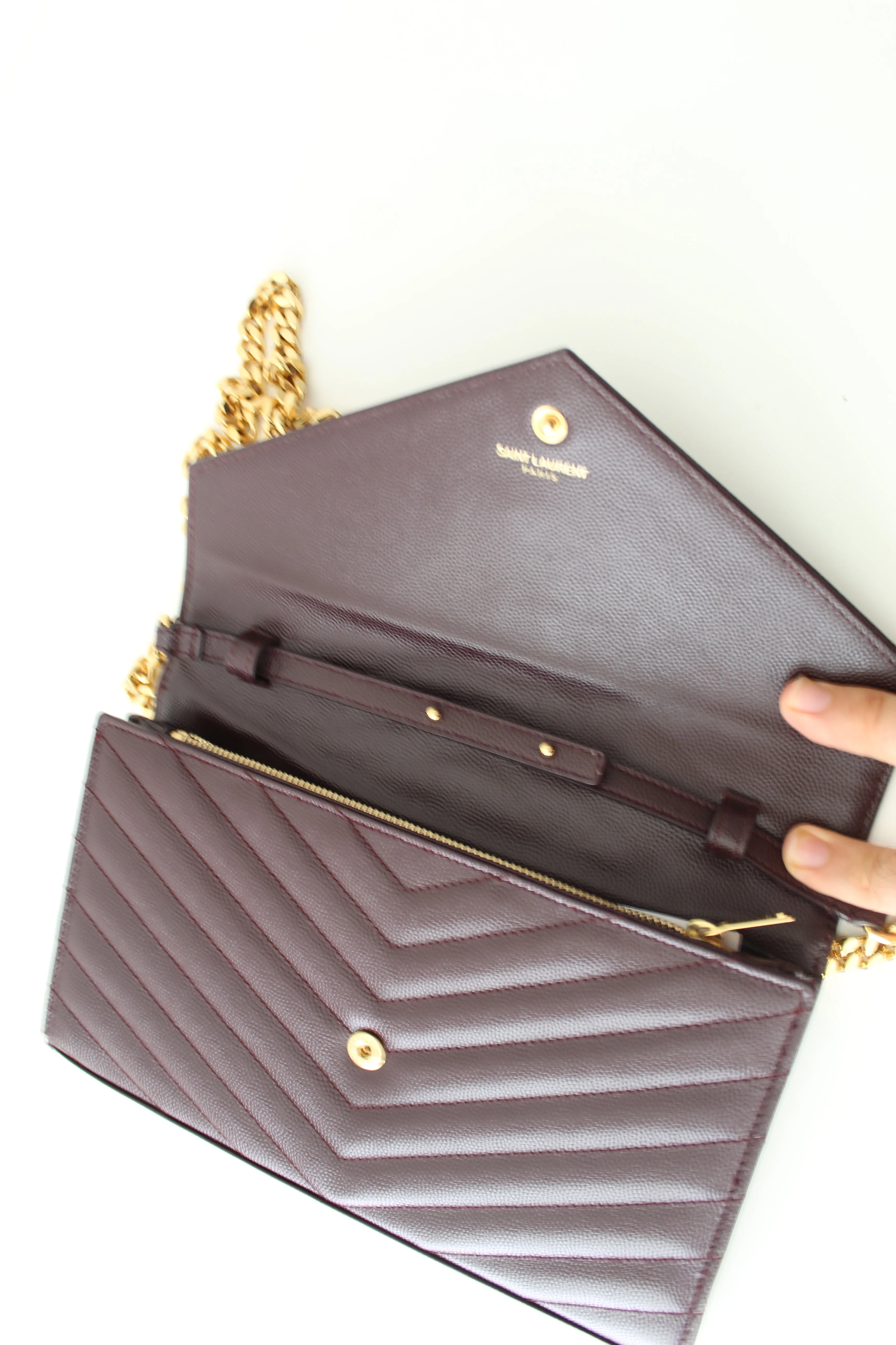 Saint Laurent YSL Monogram Brown Cross body Bag