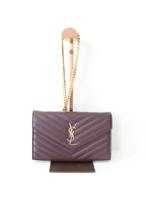 Saint Laurent YSL Monogram Brown Cross body Bag
