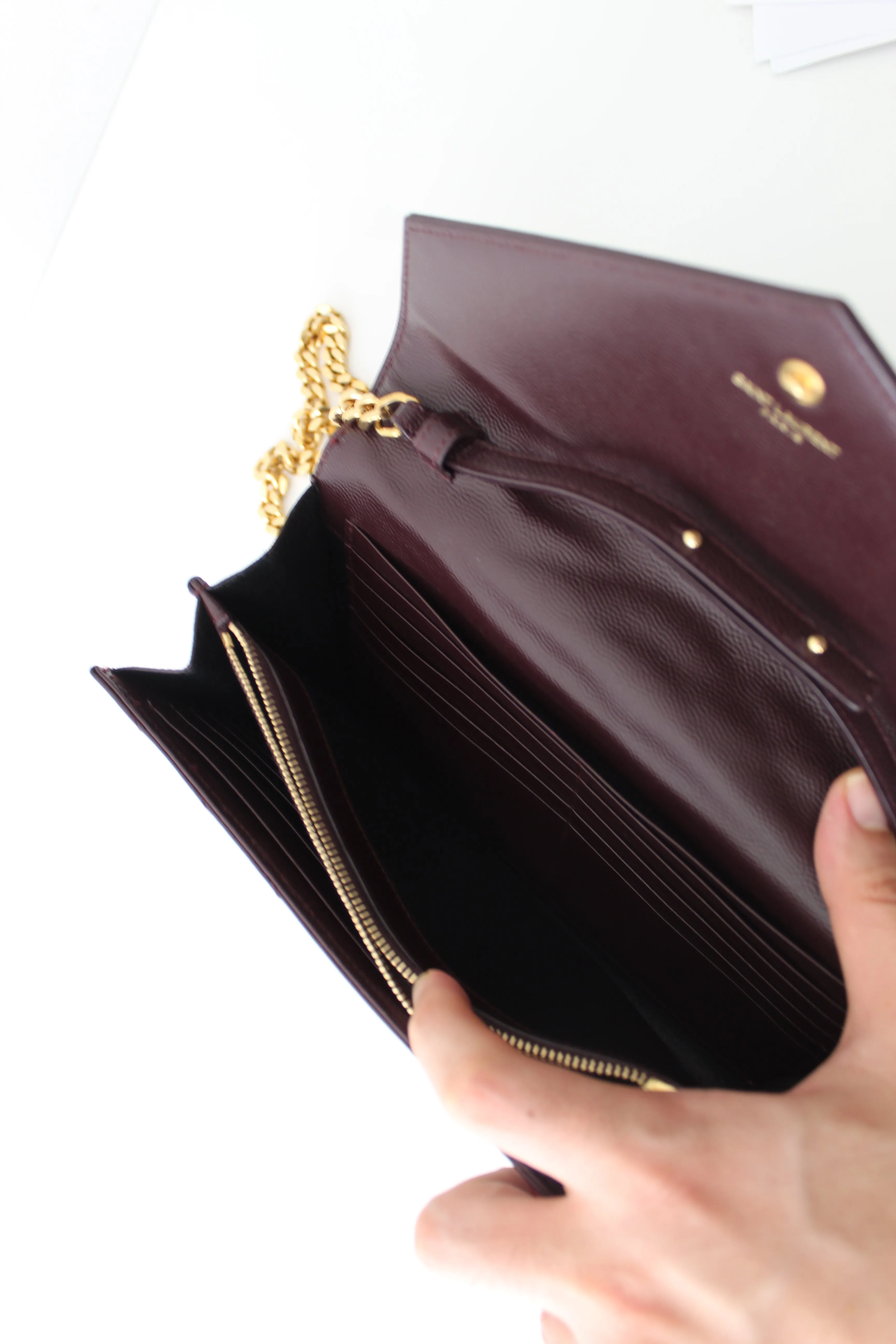 Saint Laurent YSL Monogram Brown Cross body Bag