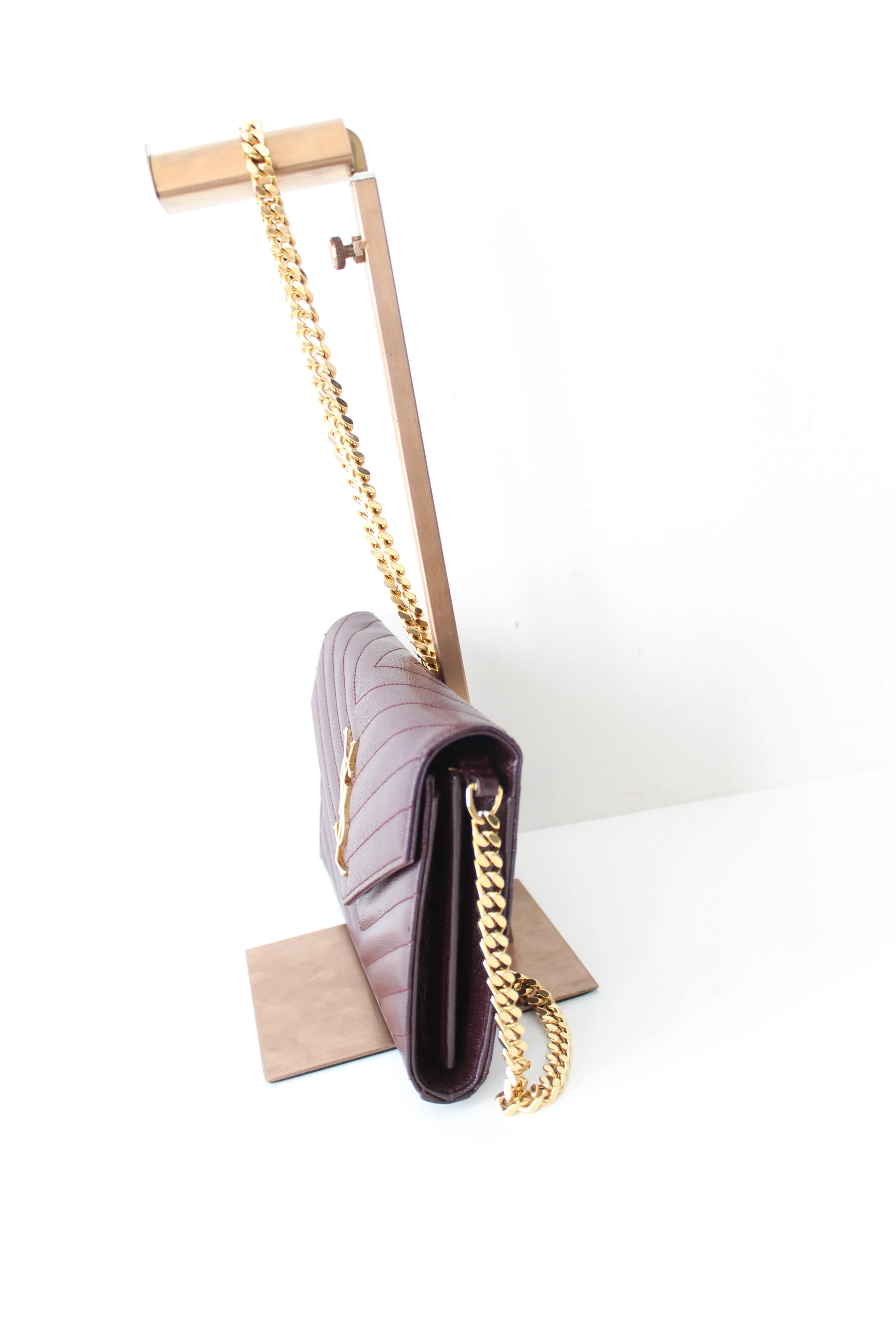 Saint Laurent YSL Monogram Brown Cross body Bag