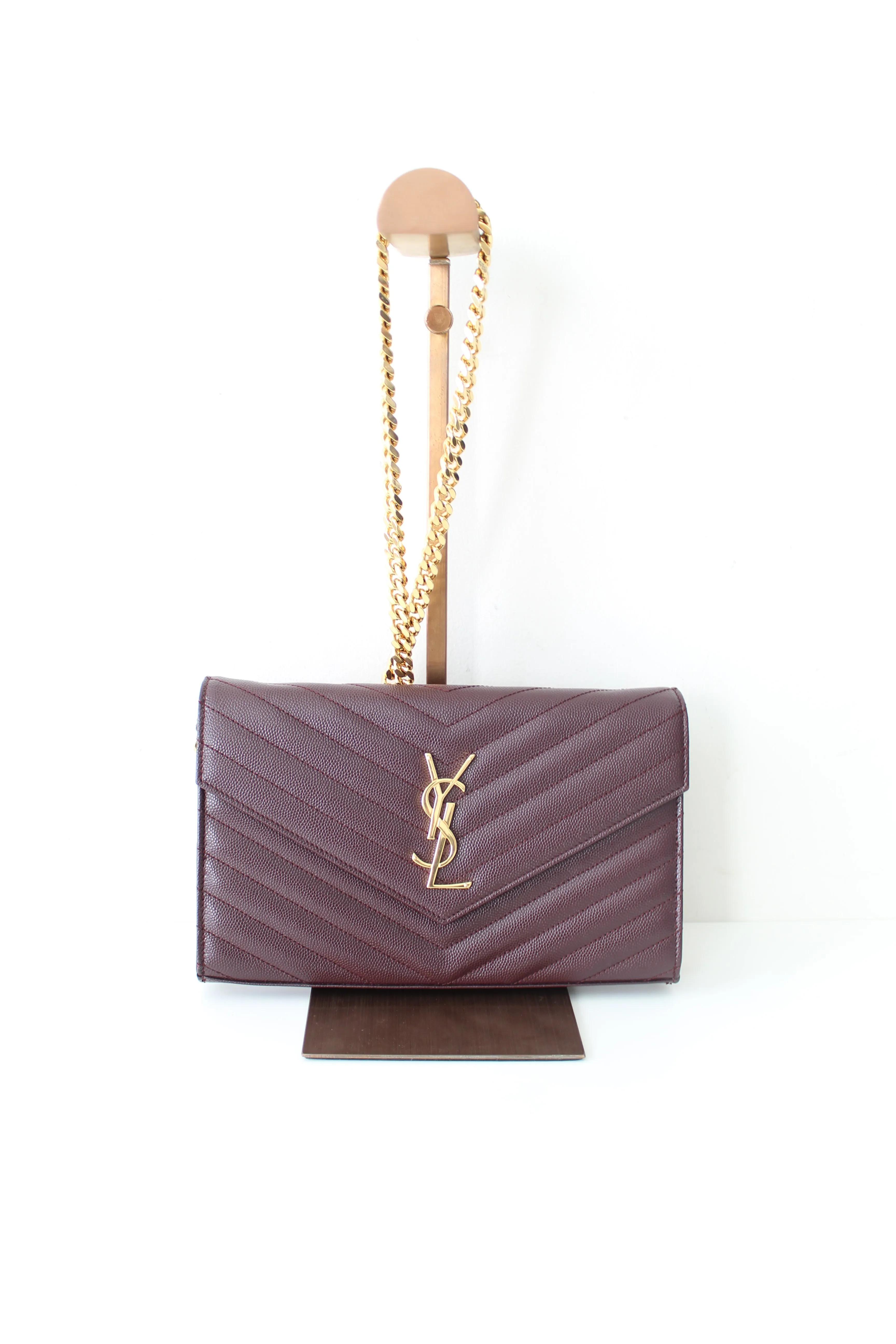 Saint Laurent YSL Monogram Brown Cross body Bag