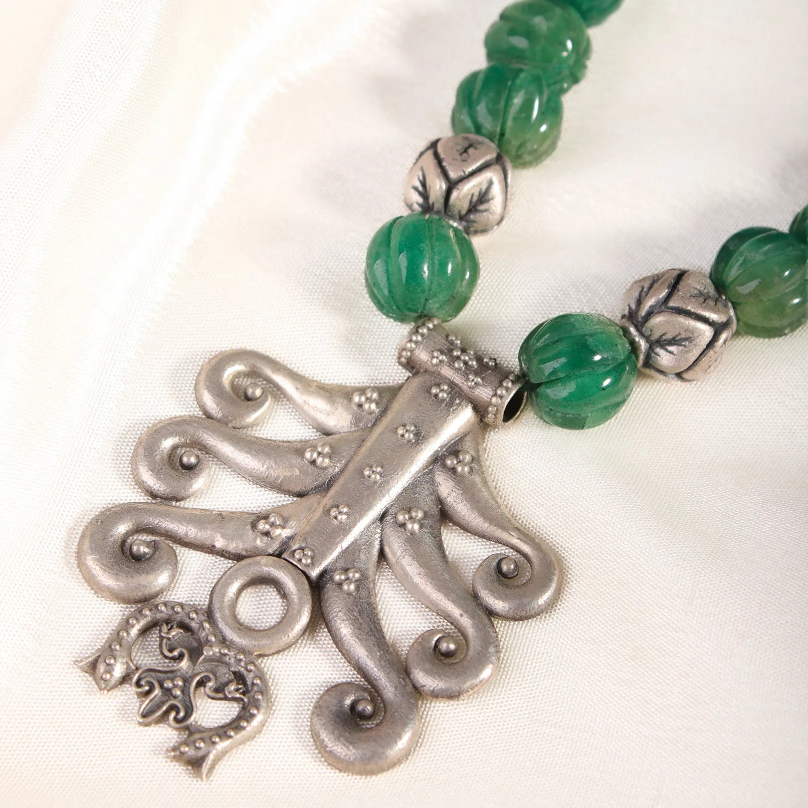 Sanchi Silver Necklace By MOHA