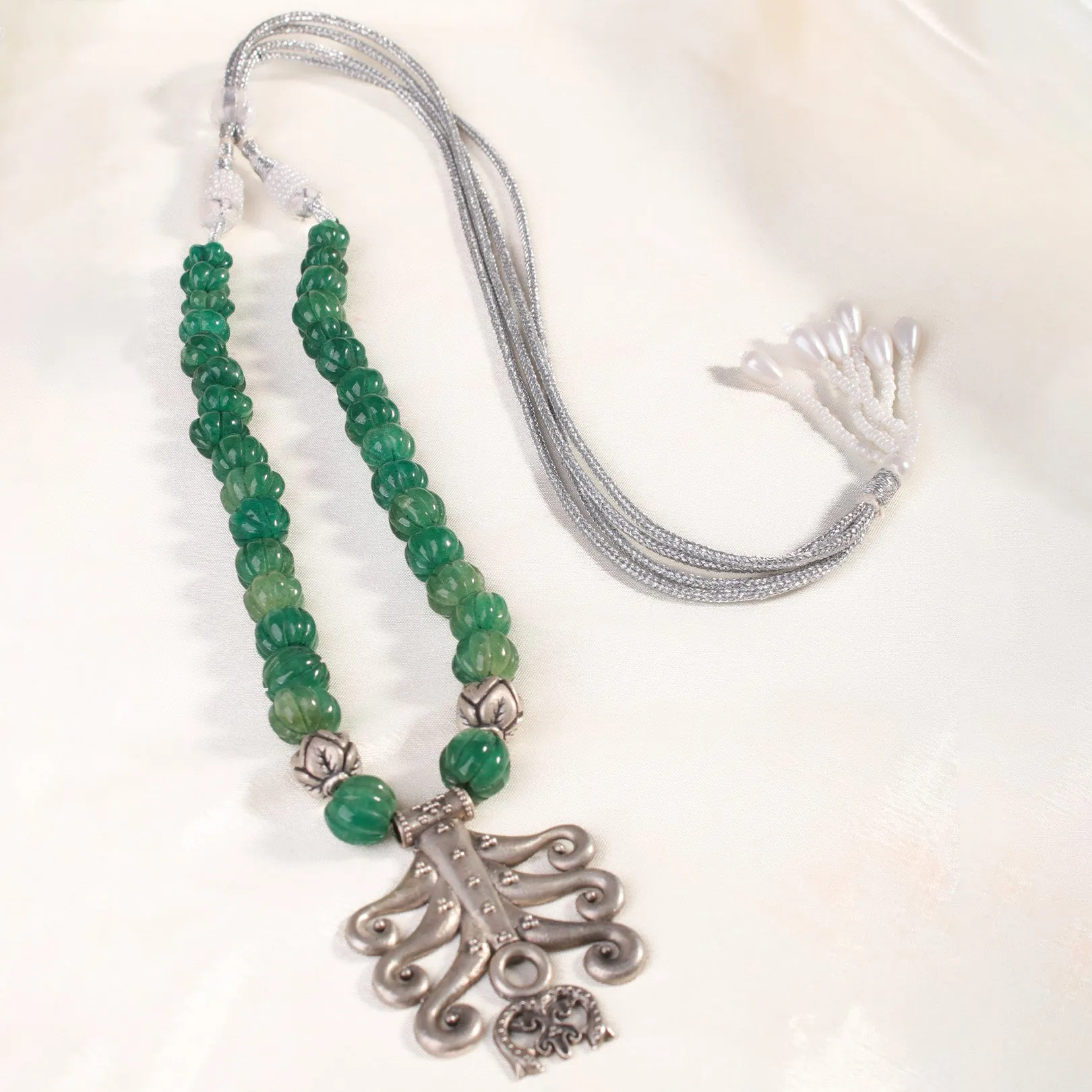 Sanchi Silver Necklace By MOHA