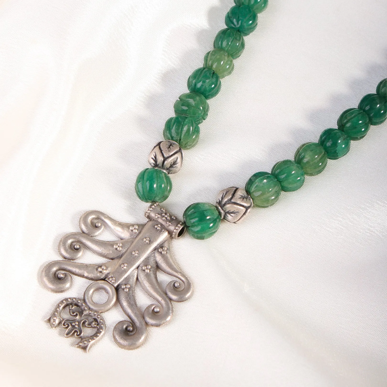 Sanchi Silver Necklace By MOHA
