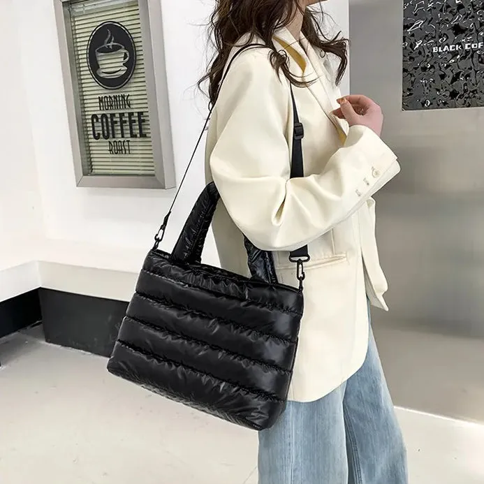 Satin Puffer Bag